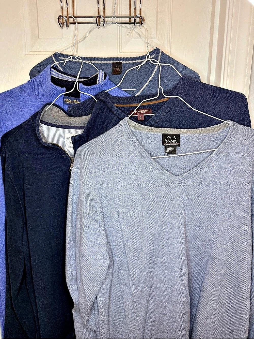 Men’s XL Sweater Lot (5 Pcs) - Brooks Brothers, Johnston & Murphy, Jos A Bank